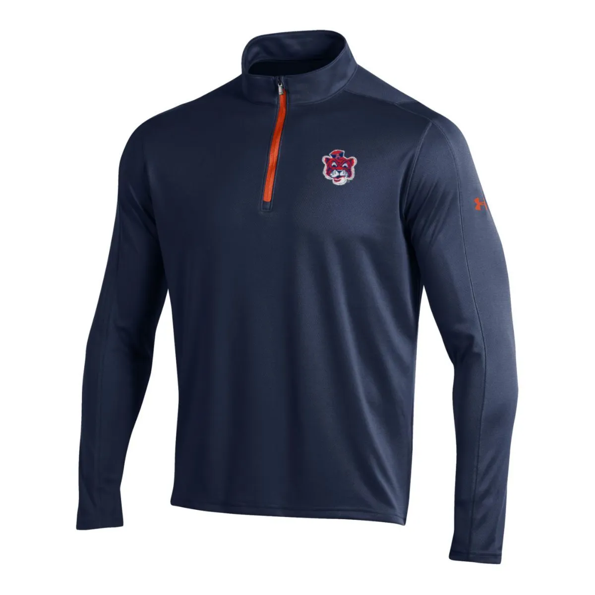 Auburn Tigers Under Armour Midnight Navy Golf Loose 1/4 Zip LS Pullover