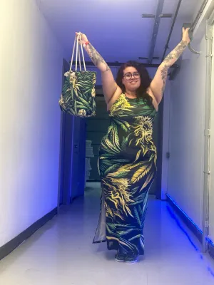 Big Buds Long Dress