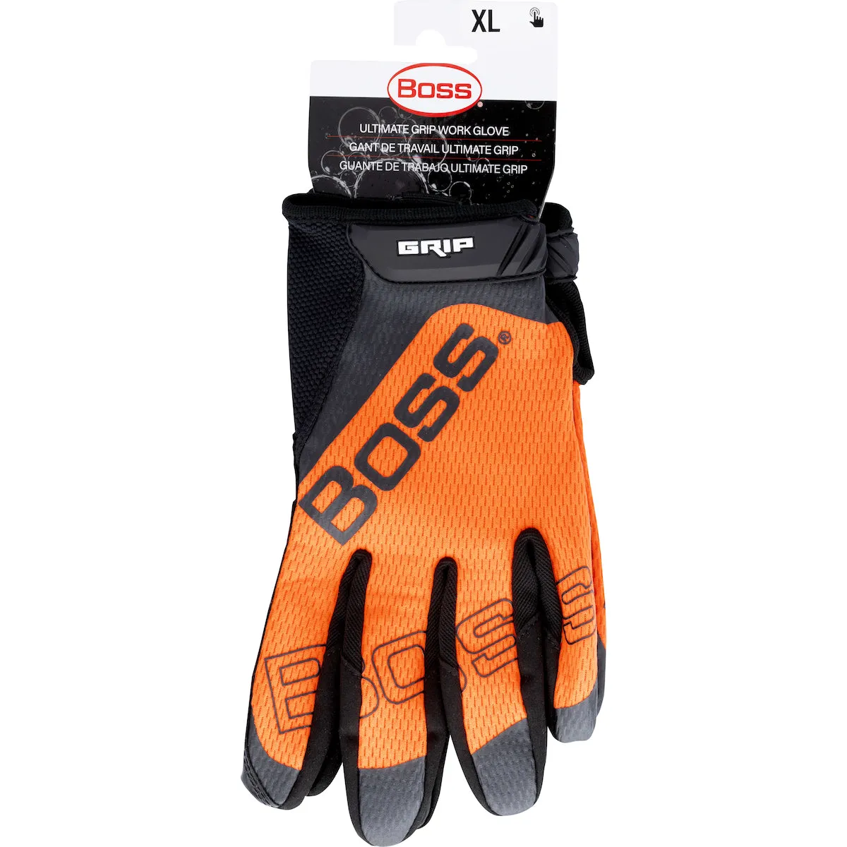 Boss 120-MG1240T Synthetic Microfiber Palm with Silicone Grip Safety Glove (One Dozen)