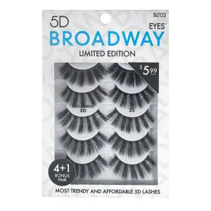 Broadway 5D Eyelashes Multipack 5pcs