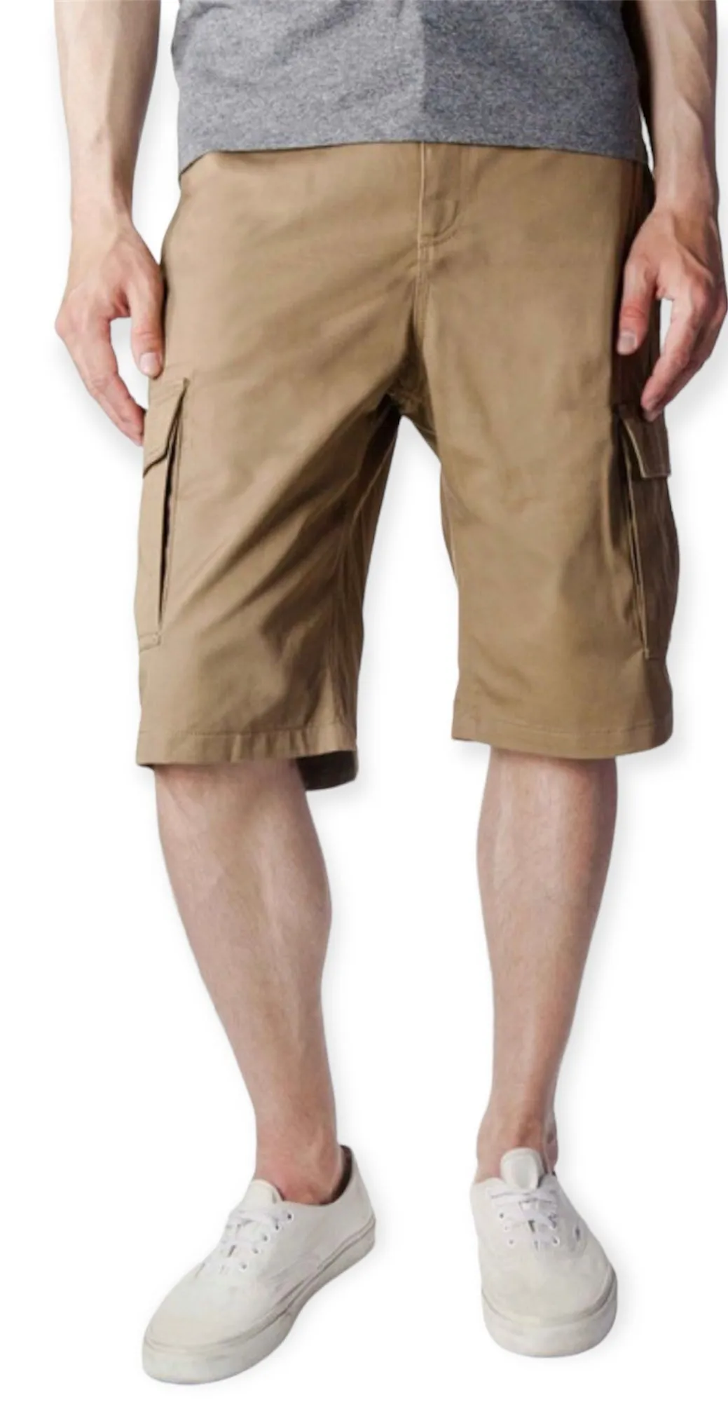 Casual Cargo Shorts- Khaki