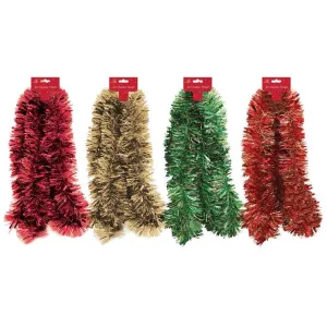 Chunky Tinsel - Assorted Festive Holiday Decoration Christmas Tree Decor Sparkly