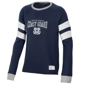 Coast Guard Under Armour Boys Gameday Off The Grid Crewneck Long Sleeve Shirt