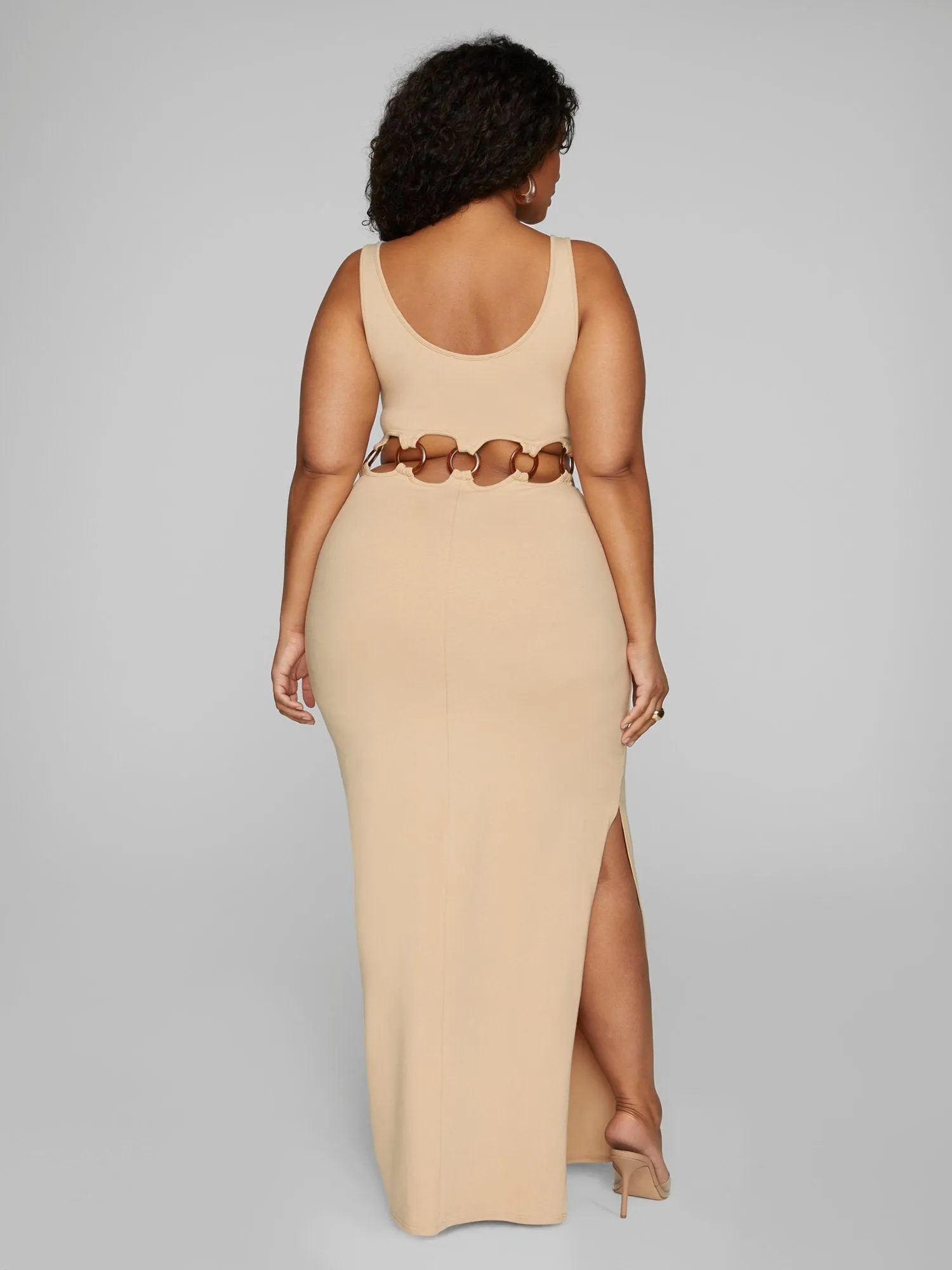 Deborah O-Ring Waist Maxi Dress