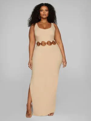 Deborah O-Ring Waist Maxi Dress