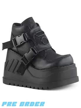 DEMONIA STOMP-15 - BLACK VEGAN LEATHER ✰ PRE ORDER ✰