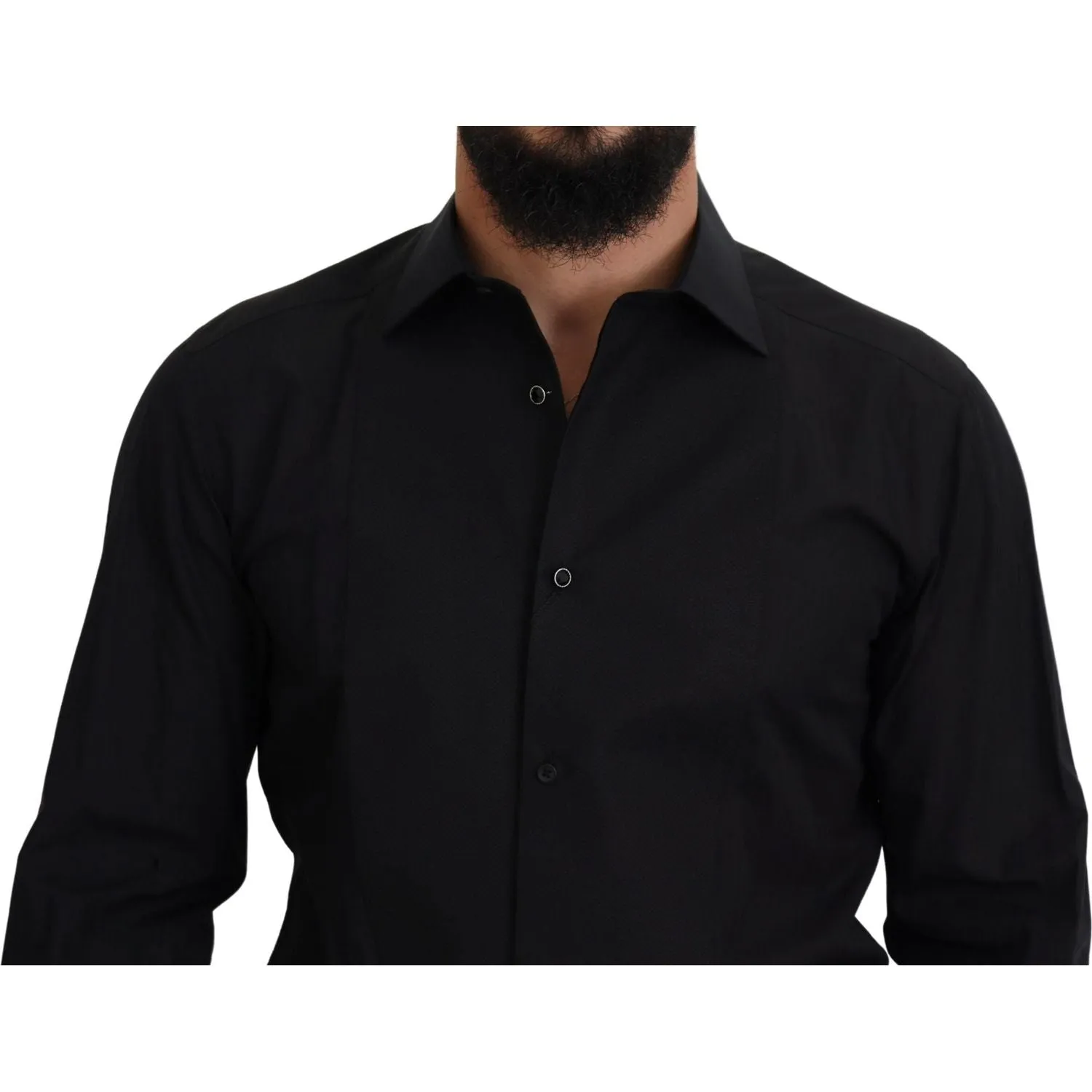 Dolce & Gabbana Elegant Black Formal Long Sleeve Shirt