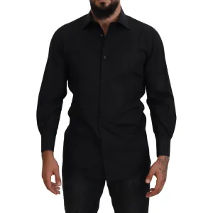 Dolce & Gabbana Elegant Black Formal Long Sleeve Shirt