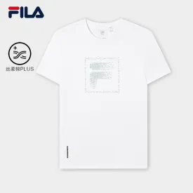 FILA CORE LIFESTYLE BLUE Men Short Sleeve T-shirt (Black / White)