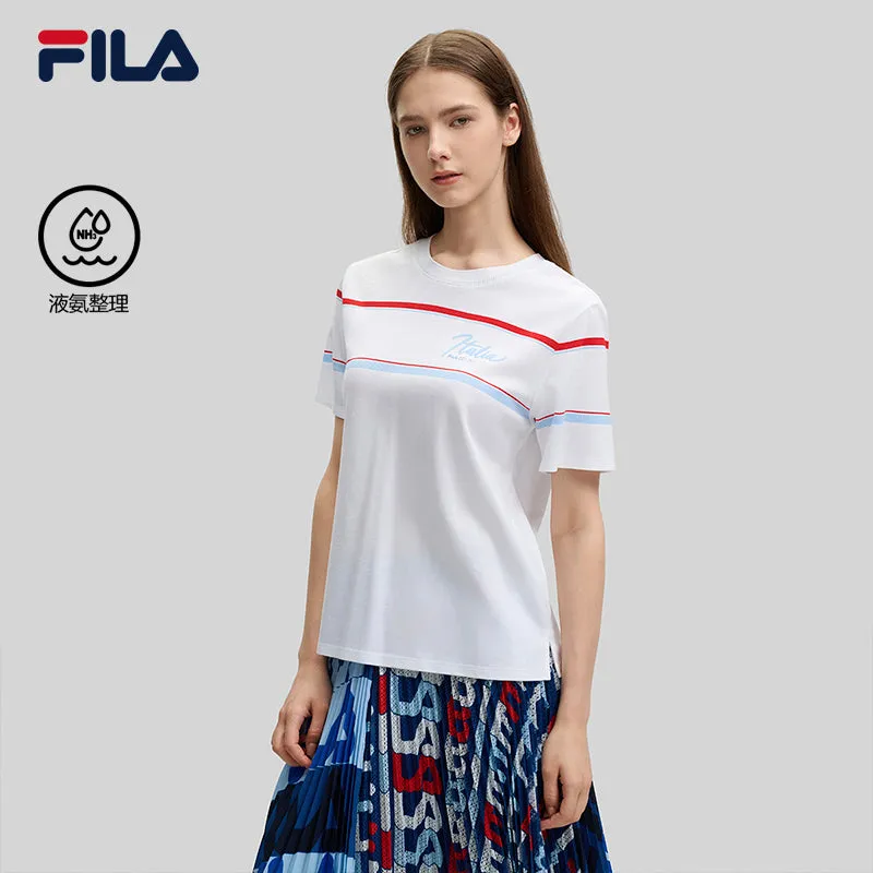 FILA CORE LIFESTYLE FILA EMERALD Women Short Sleeve T-shirt (White)