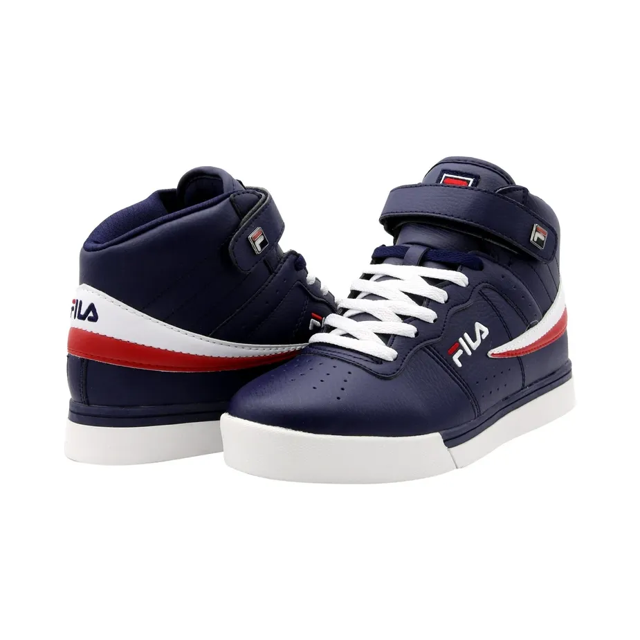 Fila Men's Vulc 13 Mid Plus Shoes - Navy / Red