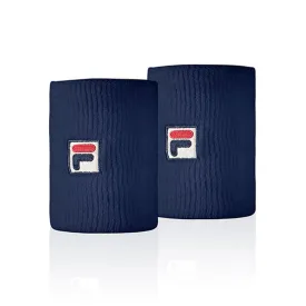 Fila Solid Double Wide Tennis Wristband Navy