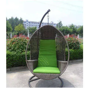 Hanging Swing Egg Chair Rattan In Outdoor Pod Basket with Armrest