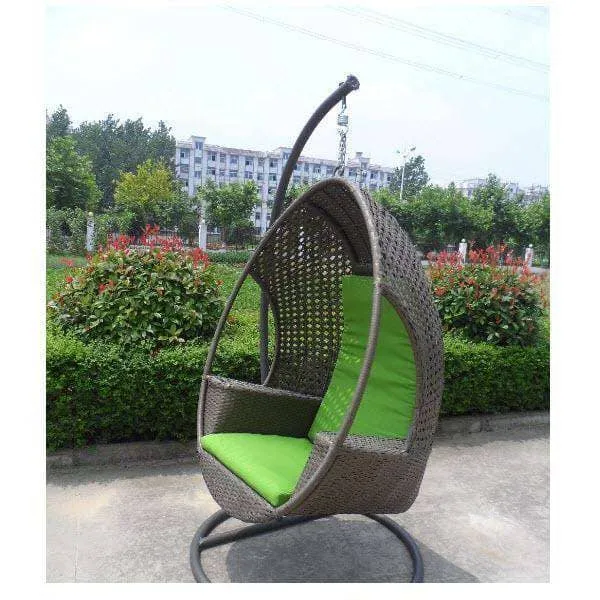 Hanging Swing Egg Chair Rattan In Outdoor Pod Basket with Armrest