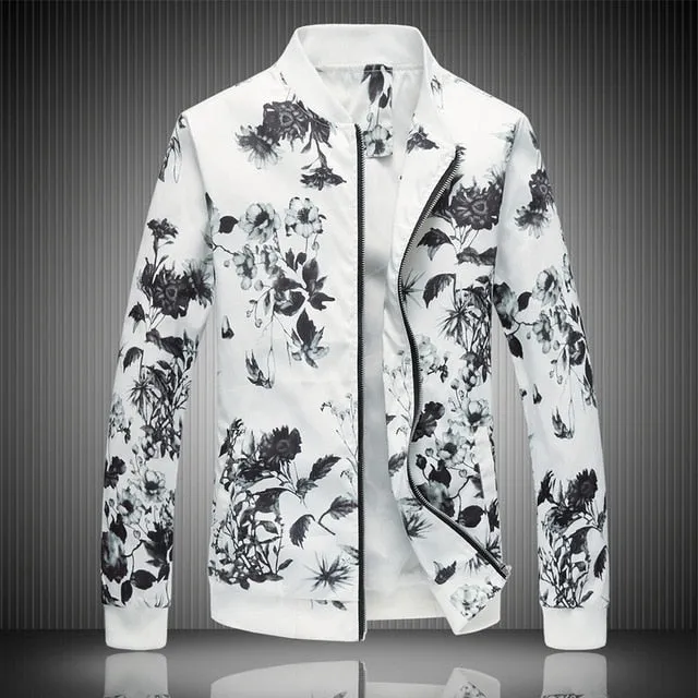 I Stay Fly Men's Spring Floral Print Jacket