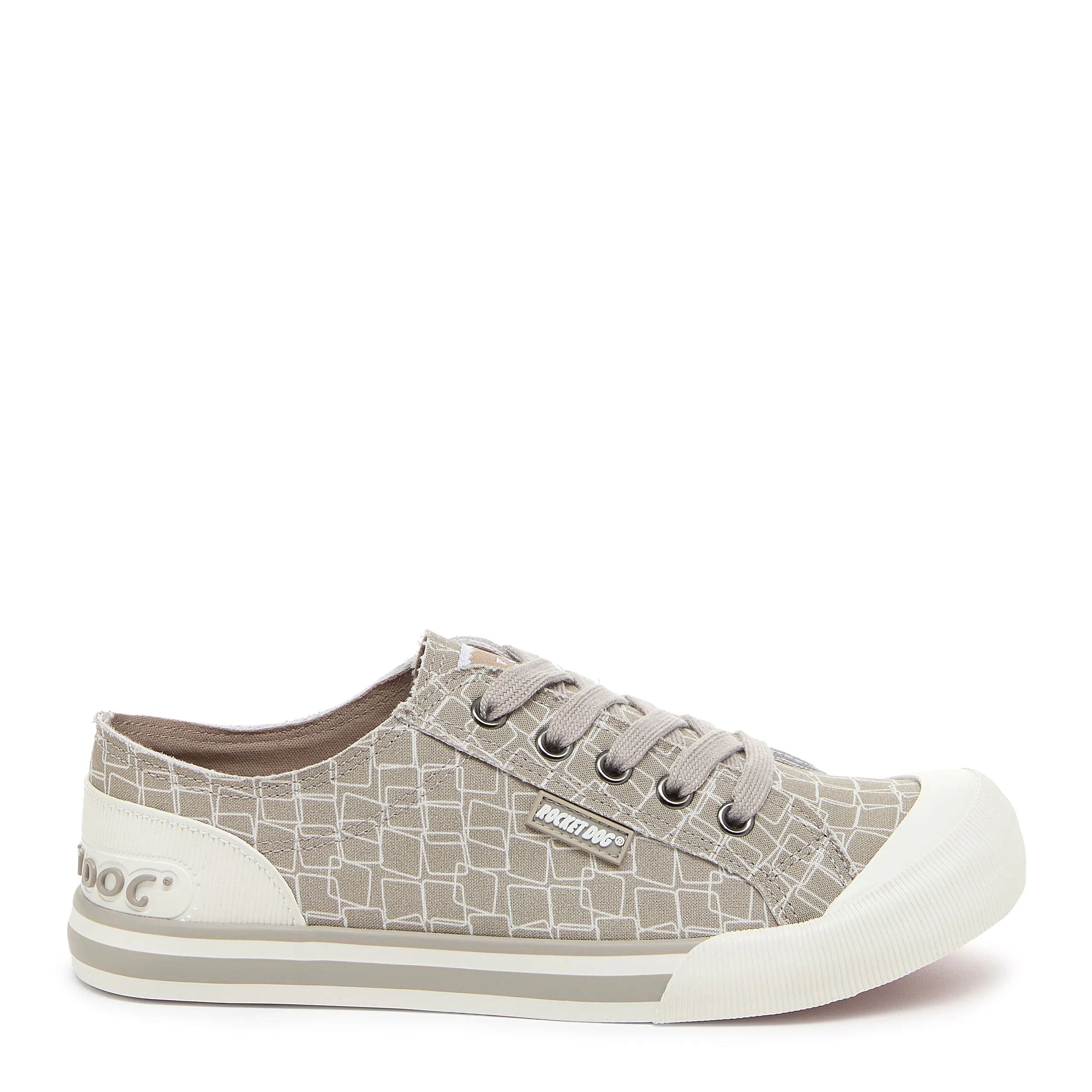 Jazzin Grey Geometric Trainers