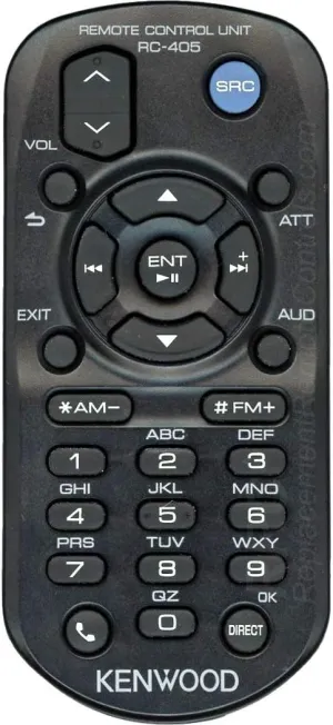 Kenwood RC-405 Wireless Remote IR audio units Control for Compatible Select Kenwood A70-2104-05 New Factory Original Receivers for Models numbers ---- kdc-148 , kdc-208 , kdc-208u , kdc-248 , kdc-248u , kdc-348u , kdc-448u , kdc-bt645u , kdc-bt648u , kdc-