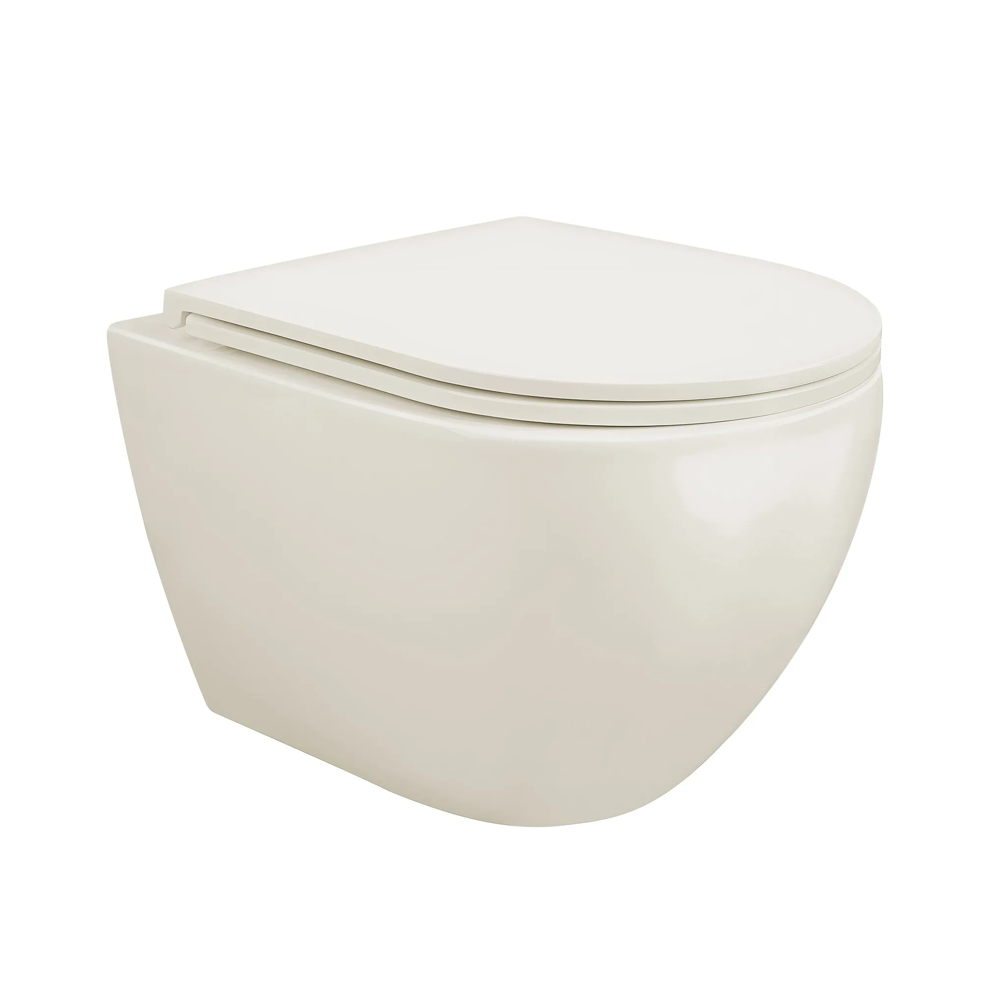 LIBERTY Wall-Hung Elongated Toilet, 1.1/1.6GPF Siphon Flushing with Multiple Colors