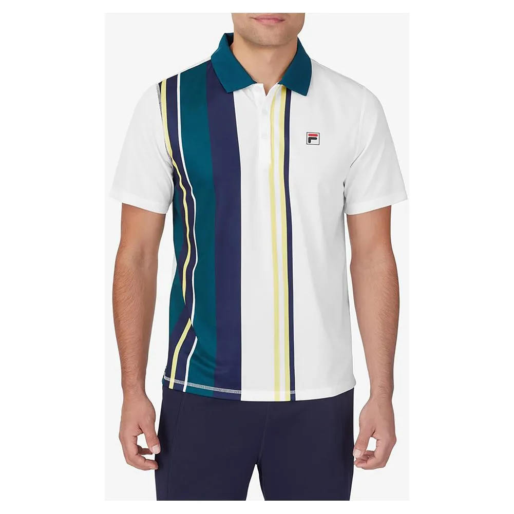 Men`s Heritage Stripe Tennis Polo