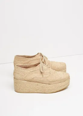 Pinto Raffia Platform Oxford