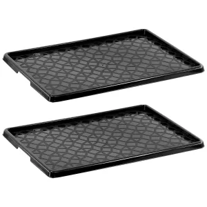 Plastic Shoe Tray Set of 2