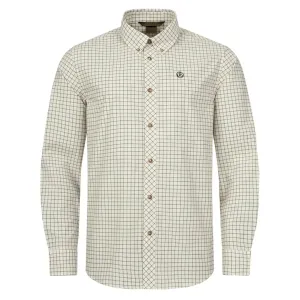 Sauer Shirt 23 - Creme/Dark Brown Checked by J.P. Sauer & Sohn