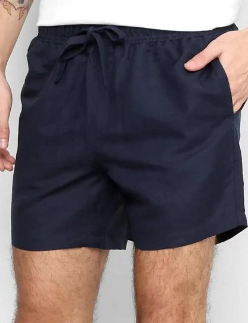 Short Linho Marinho