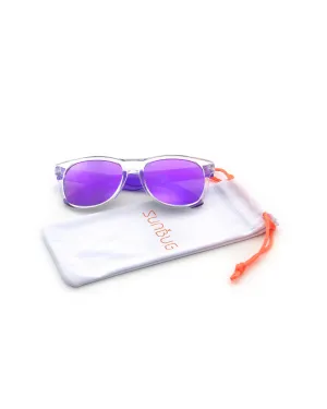 Sunbug Transparent Purple Ways Sunglasses