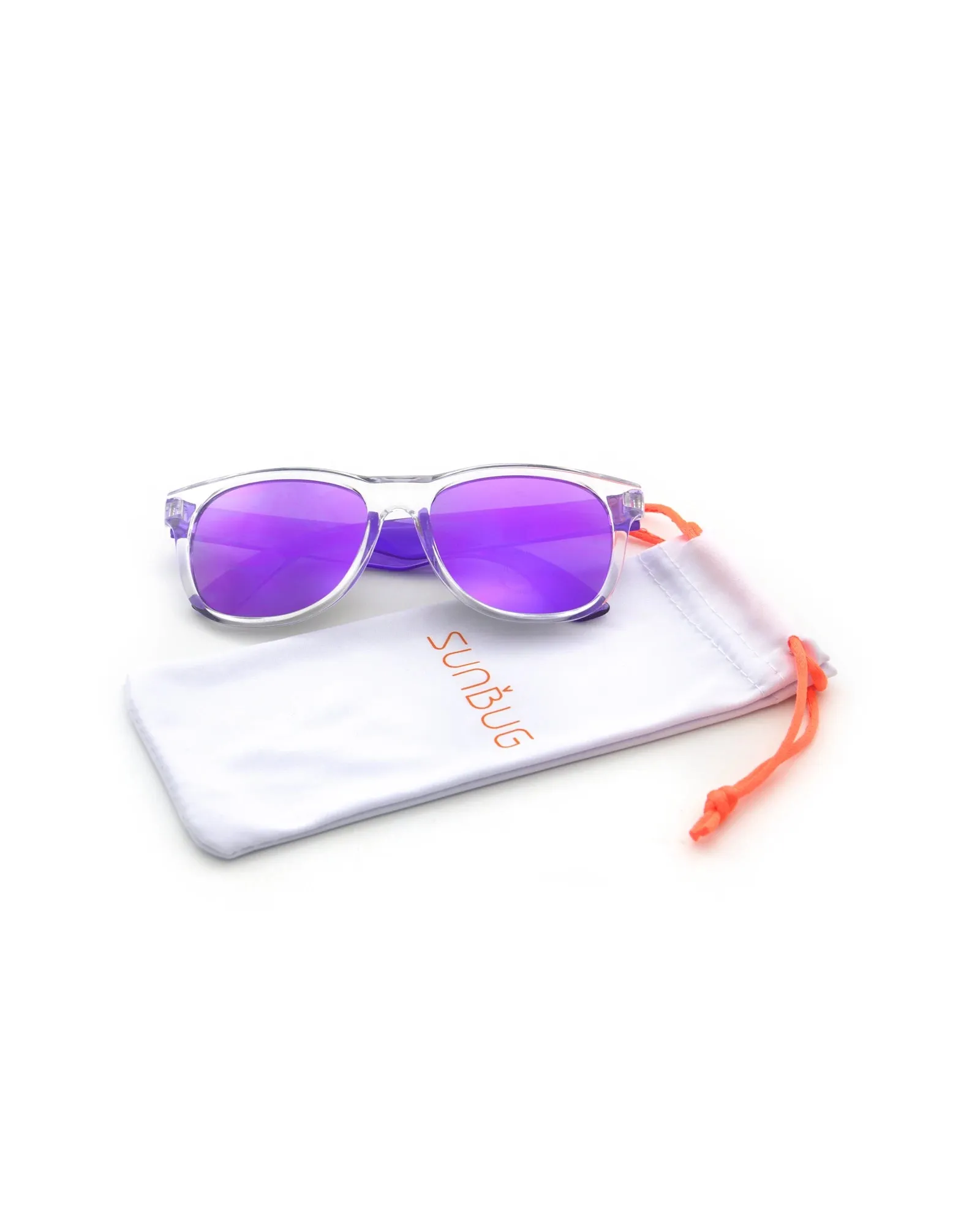 Sunbug Transparent Purple Ways Sunglasses