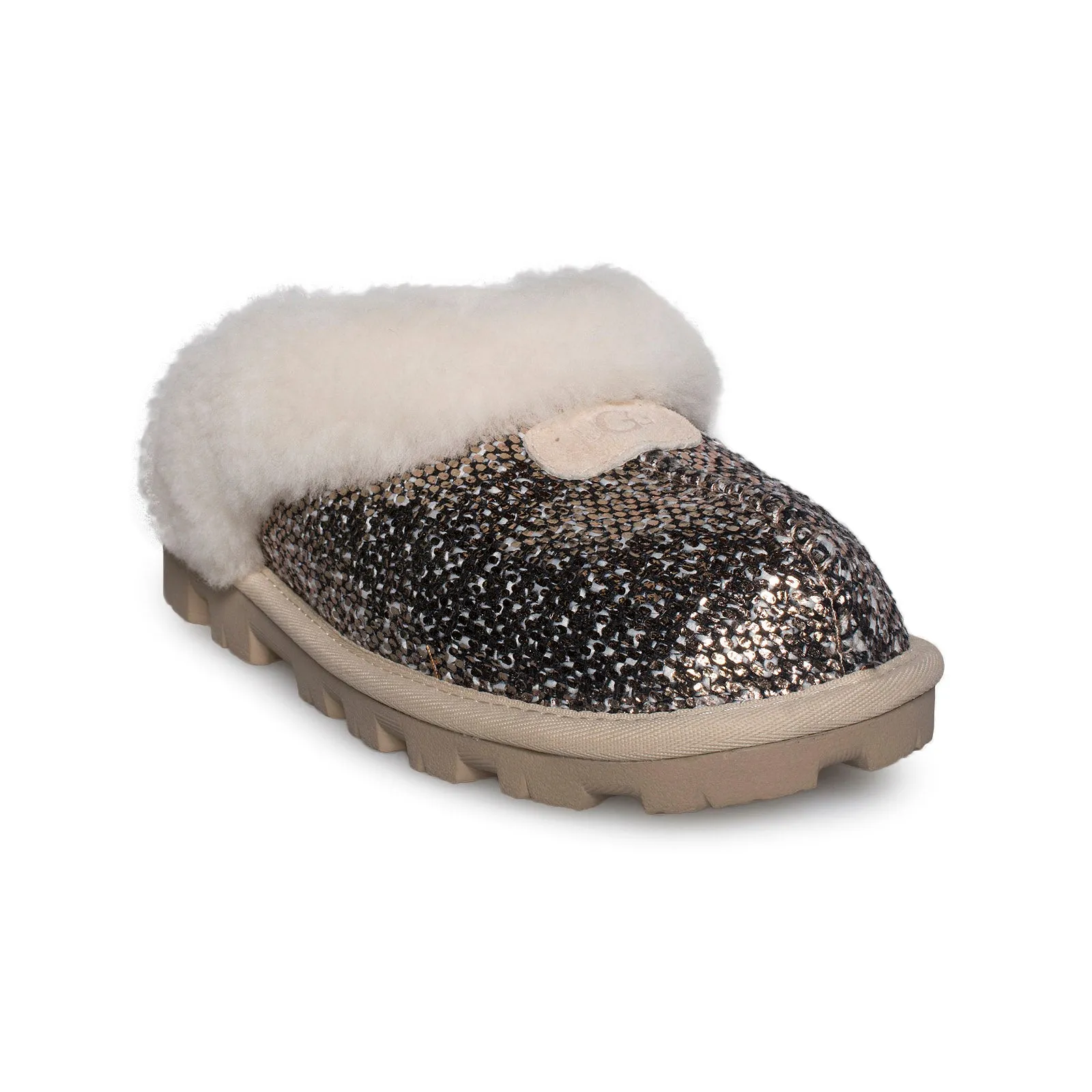 UGG Coquette Frill Bronze Slippers