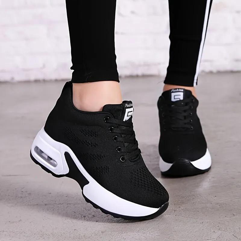 Ultra-Comfortable Womens Breathable Knit Sneakers - Soft, Lightweight, Ventilated, and Supportive Low-Top Shoes for Casual Outdoor Activities - Perfect for Walking, Hiking, and Daily Wear